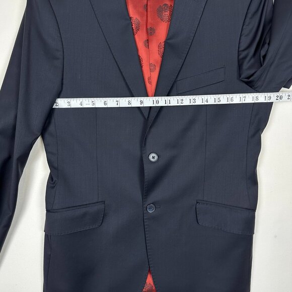 Hörst Navy Wool Suit 38 R Jacket 32 R Pants - Picture 6 of 15